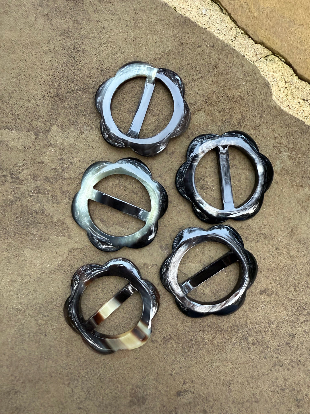 *NEW* Flower Power Horn Scarf Slide