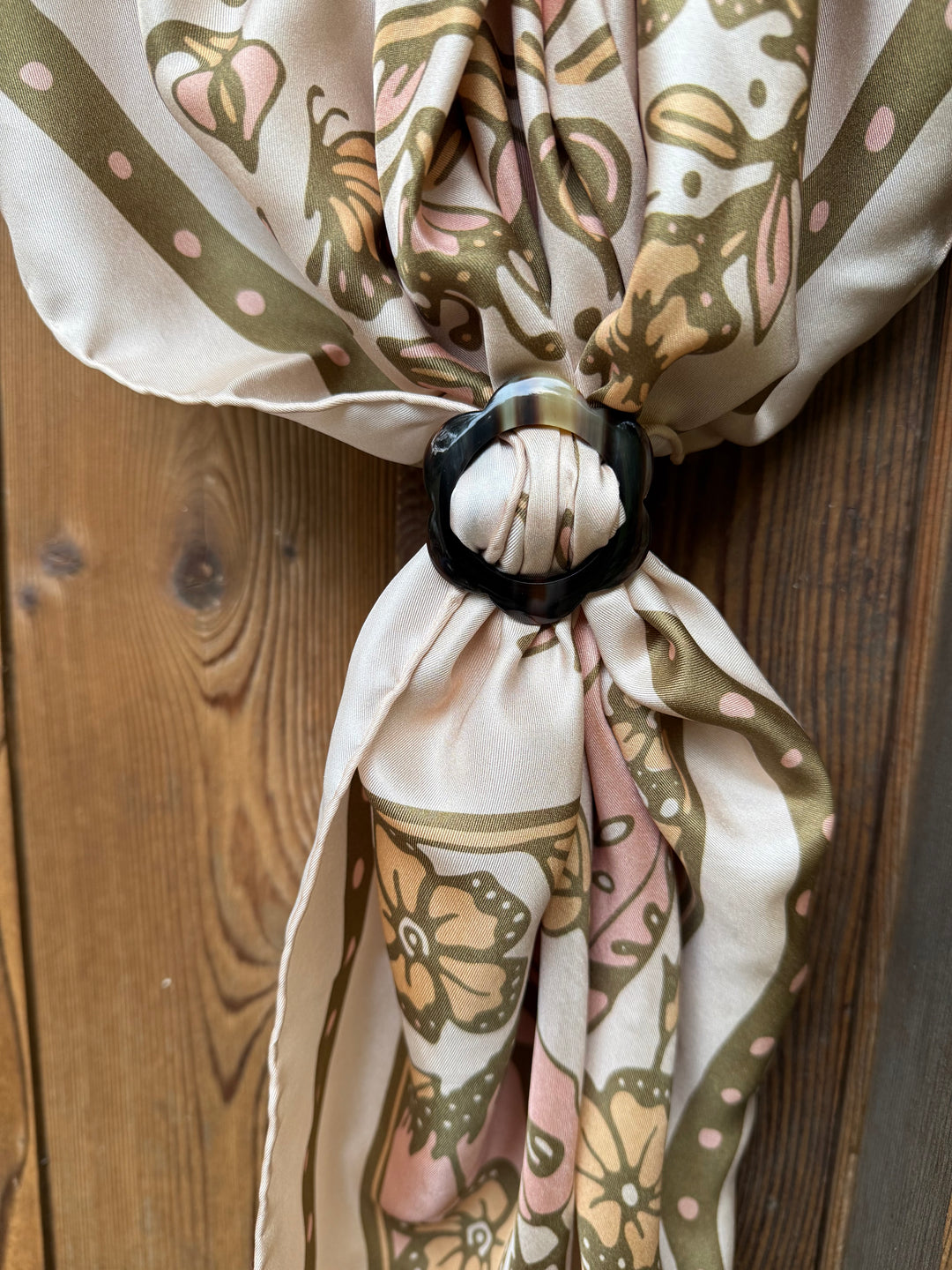 *NEW* Flower Power Horn Scarf Slide
