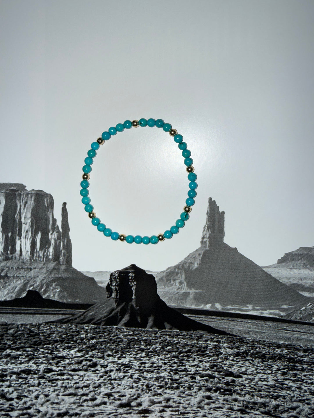 Cowgirl Arm Candy - Turquoise with Gold