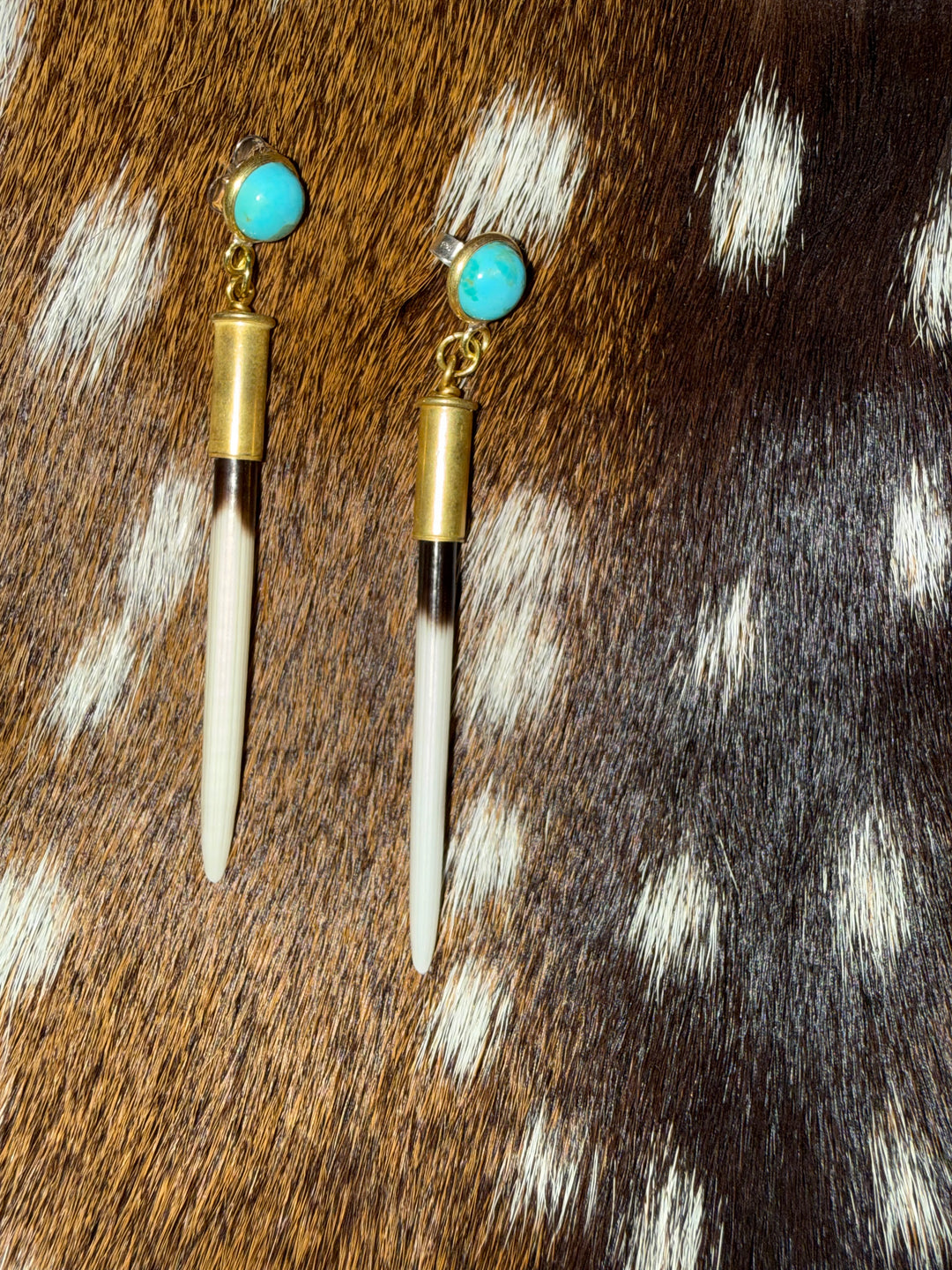 Turquoise Quill Earrings